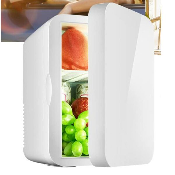 SDFGH Mini Refrigerator Small Car Fridge Portable Car Freezer Single Door Car Home Dual-Use Thermoelectric Mini Fridge Cooler