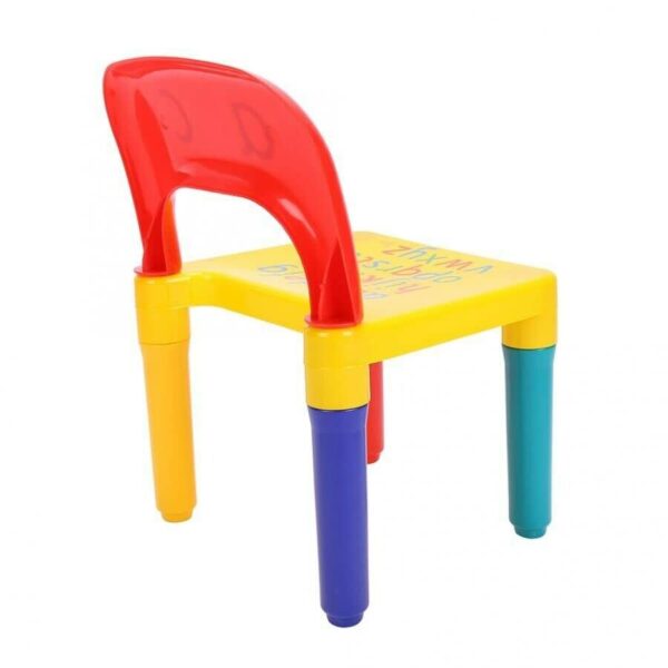 SavingPlus ABC Alphabet Children Plastic Table and Two Chairs Set Gift - Kids Toddlers Child UK