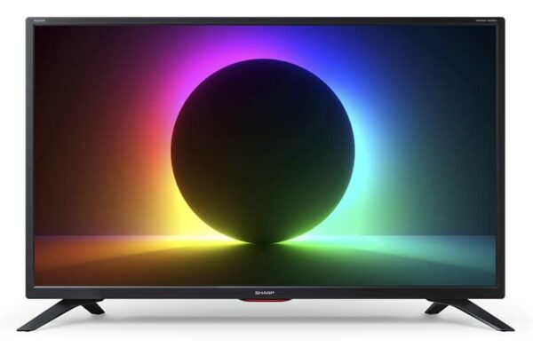 SHARP 32EE6K 32-Inch HD Ready Smart LED TV in Black with Active Motion 200, Freeview Play, HARMAN/KARDON® Sound System, Aquos Net+, Pre-Installed