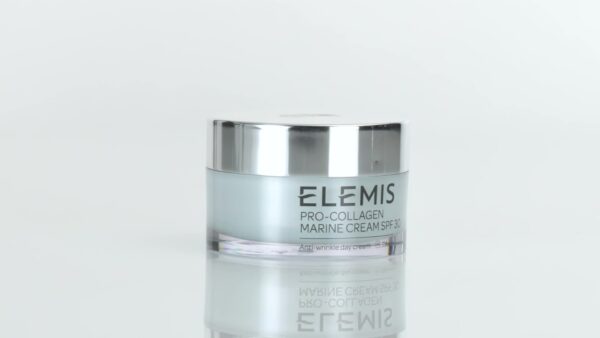 ELEMIS Pro-Collagen Marine Cream with SPF 30, 3-in-1 Smoothing Face Moisturiser with Chlorella, Ginkgo Biloba & Padina Pavonica, Ultra-Light Gel