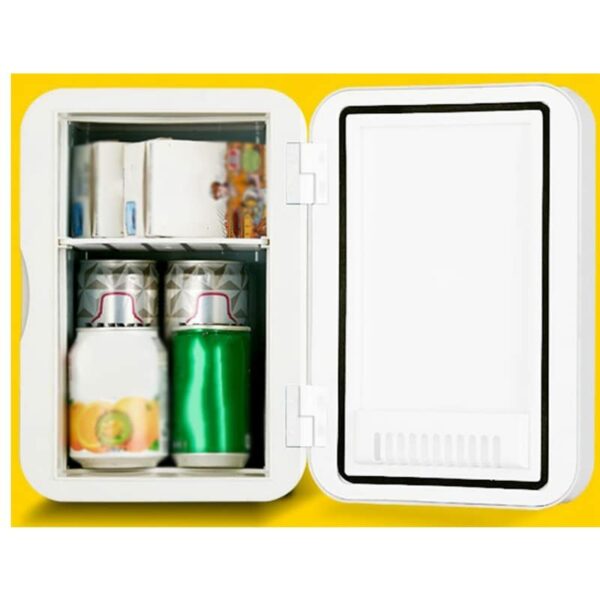 SDFGH Mini Refrigerator Small Car Fridge Portable Car Freezer Single Door Car Home Dual-Use Thermoelectric Mini Fridge Cooler