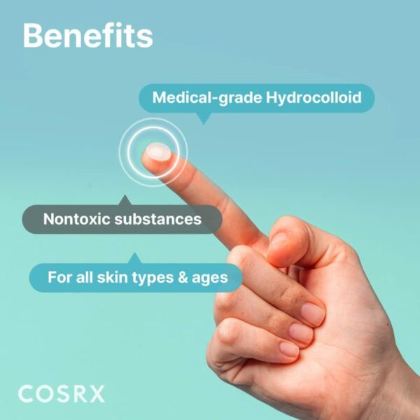 COSRX Master Patch Original Fit (24 counts) Absorbing Pimple Patches, Hydrocolloid Spot Treatment, Blemish Cover, Acne Spot Stickers, 3 Sizes