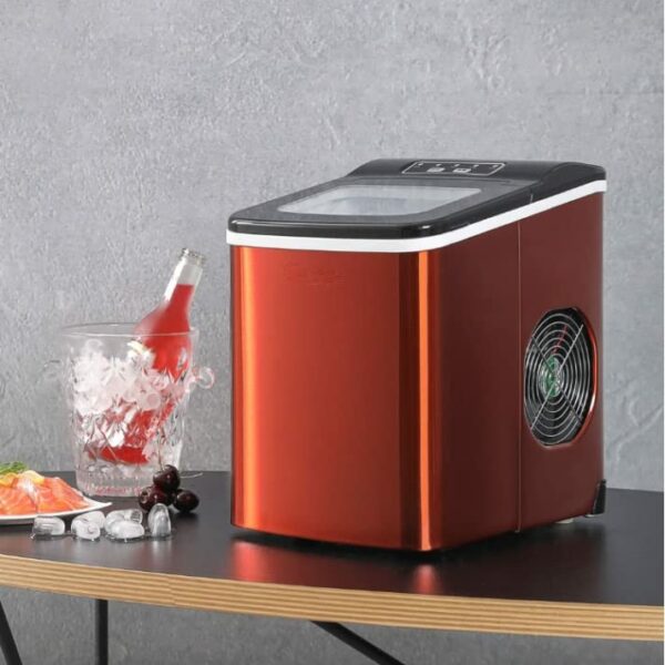 CHUNYU Ice Machine Stainless Steel Appearance Home Dormitory Small Automatic Ice Machine Countertop Ice Maker