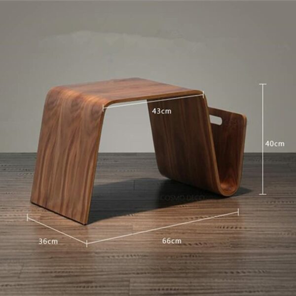 TFIIEXFL Bent Wood Plywood Mid Century Design Breakfast Coffee Table, Magazine Living Room Furniture Side Tea Bed Table Laptop