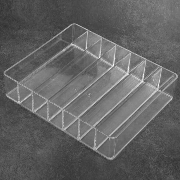 Tavrolet Eyeshadow Palette Organizer 7 Section Divided Makeup Acrylic Palette Organizer Holder for Vanity Cosmetics Makeup for Bathroom, Dressing