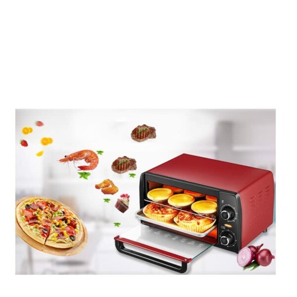 GRETD Automatic Mini Electric Oven Household Pizza Oven Meat Grill Bread Baking Machine Kitchen Appliances (Color : A, Size : 350 * 225 * 180mm)