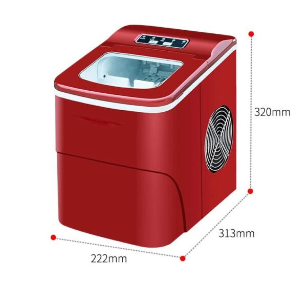 XYZMDJ Mini Automatic Electric Ice Making Machine Portable Bullet Round Block Ice Cube Maker Small Bar Coffee Shop