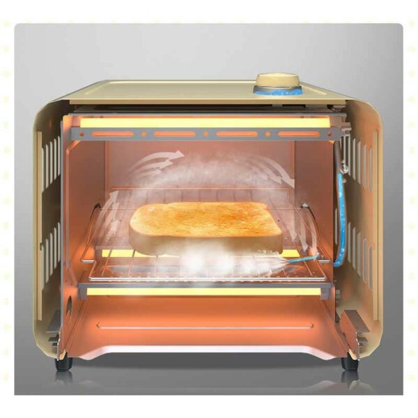 CZDYUF Home Electric Oven Mini Baking Oven Adjustable Steam Tender Baking Pizza Oven Kitchen Conveyor Pizza Ovens Kebababab