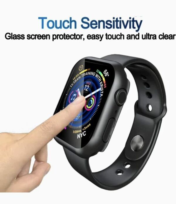 [2 Pack] Apple Watch Screen Protector 40MM Apple Watch Case Series 6 5 4 SE Apple Watch Cover Shockproof Protection Black iWatch Case [Black]