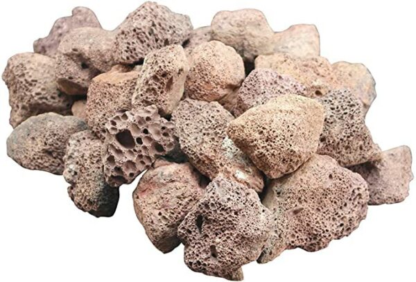 4KG Lava Rocks for Gas BBQ, Fire pit, Aquarium, Chiminea (4KG)