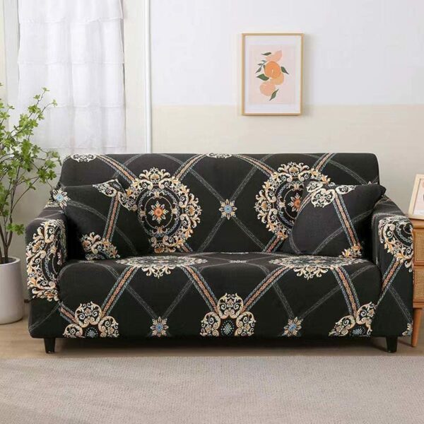 DASHADAO Printed Elasticity Furniture Protector for kids, pet Couch Covers for 1 2 3 4 Cushion Couches Sofa Slipcovers Washable Sofa Cover -C-3 s