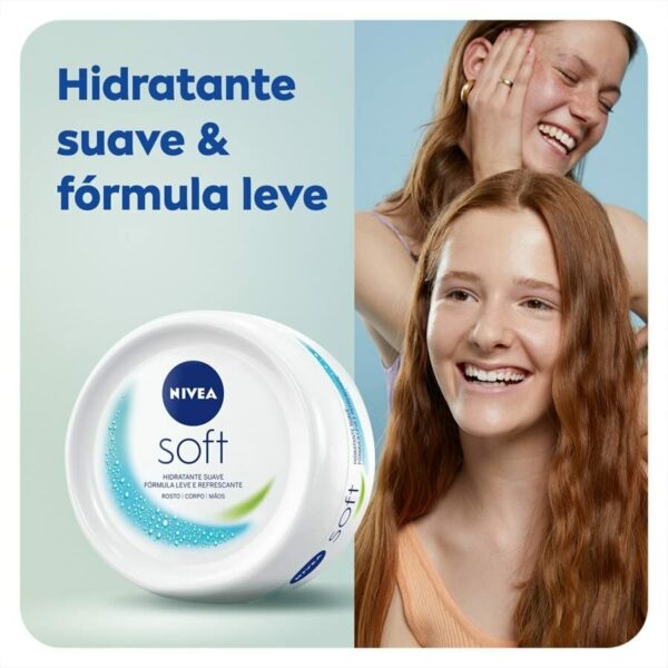 NIVEA Soft (50 ml), A Moisturising Cream for Face, Body and Hands with Vitamin E and Jojoba Oil, Intensive Everyday Moisturiser