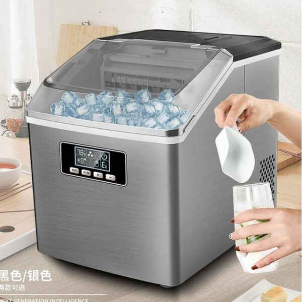 DINGZZ Maker 25kg Commercial Milk Tea Shop Small Home Bar Making Machine Quick Ice Maker