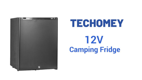 Techomey 2 Way Fridge 12V 240V, 12V Fridge for Campervan with Lock, 40L 12V Campervan Fridge for Caravan, Truck, Car, Motorhome, Office, Home, Ho