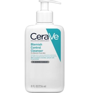 CeraVe Blemish Control Face Cleanser with 2% Salicylic Acid & Niacinamide for Blemish-Prone Skin 236ml , Unscented