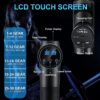 Massage Gun Deep Tissue, Muscle Percussion Massager with 30 Speeds Quiet Hand Massagers with LCD Touch Screen